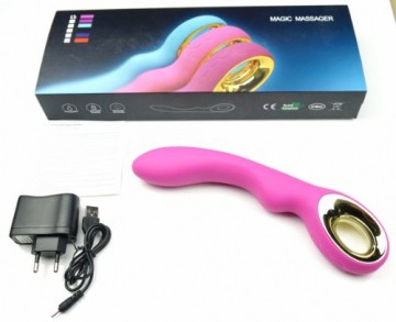 Deluxe G Punkt Silikon Vibrator mit Klitoris Stimulation