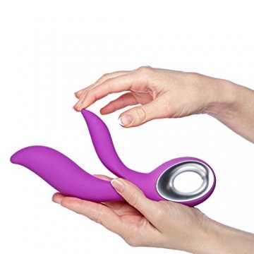  G Punkt Silikon Vibrator Wunderwelle, mit Klitorisstimulator