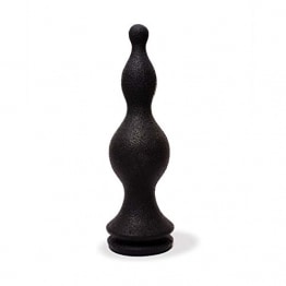 Black Bowler Analdildo aus Silikon, 28 cm