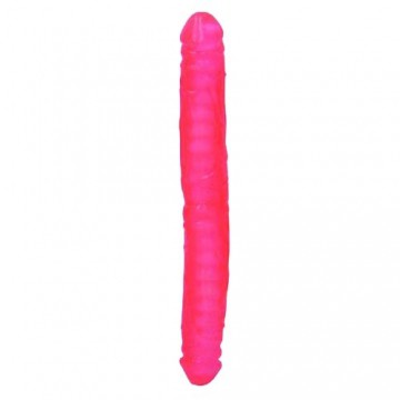 Ultra Doppel-Dildo in pink, 33cm