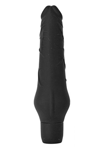 Silikon Vibrator in in Penisform, schwarz