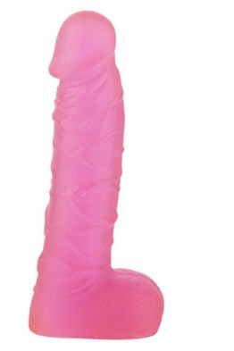 Pinker PVC-Analdildo, 14 cm