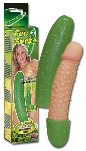 Dildo Sex Gurke mit Noppen-Penis